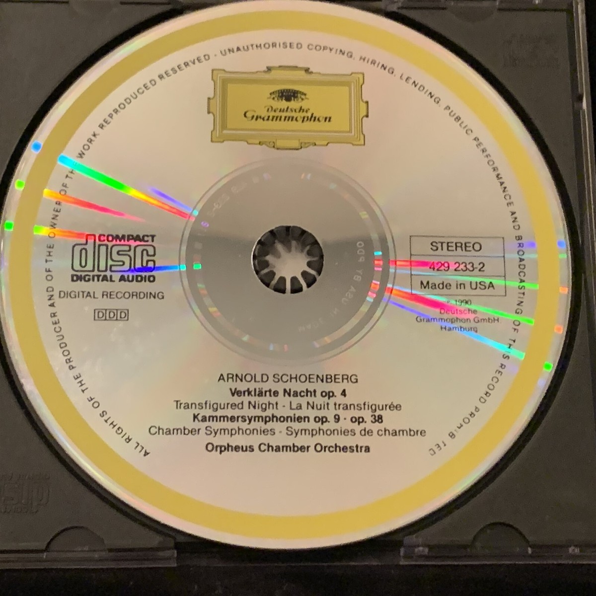 Schoenberg: Verkl„rte Nacht; Kammersymphonien Nos. 1 & 2 (CD, Sep