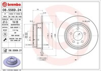 Brembo 2 Bremsscheiben Coated Disc Line Voll 295 Mm (08.5569.21) |