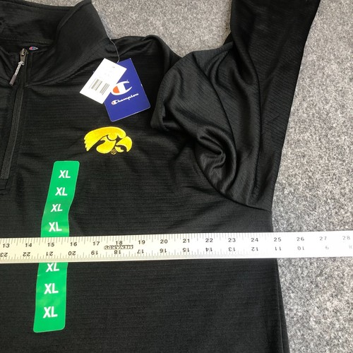 Iowa Hawkeyes Football Champion 1/4 Zip Pullover Mens Extra Large Performance - Picture 5 of 9
