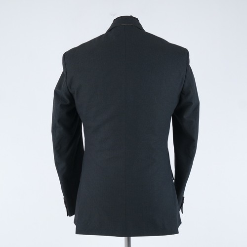 Abrigo deportivo a cuadros 38R para hombre talla estadounidense BERTONI chaqueta blazer de lana gris - Imagen 5 de 12