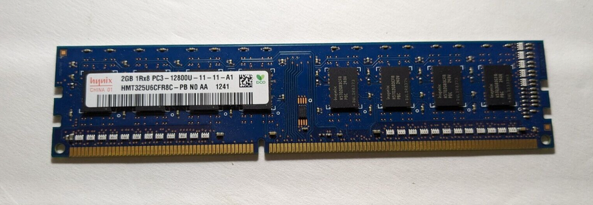 Hynix HMT325U6CFR8C-PB コンピューターメモリー 2GB 1Rx8 PC3-12800U 655409-150 Genuine Hynix HMT325U6CFR8C-PB Computer Memory 2GB 1Rx8 PC3