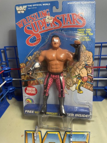 LJN MOC MINT WWF WRESTLING SUPERSTARS Brutus The B...