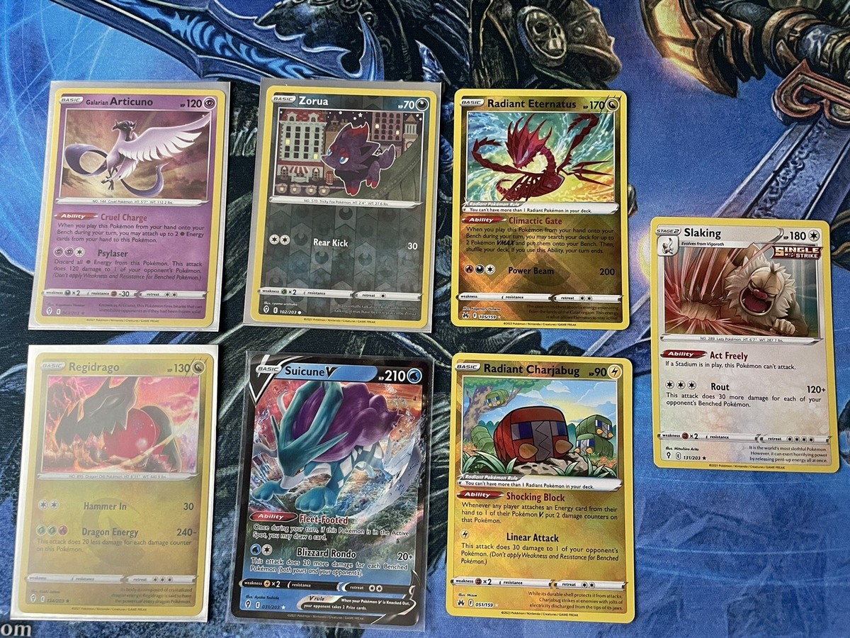 Pokemon EVOLVING SKIES 7 Cards Holo Rare Lot and full art free shipping
