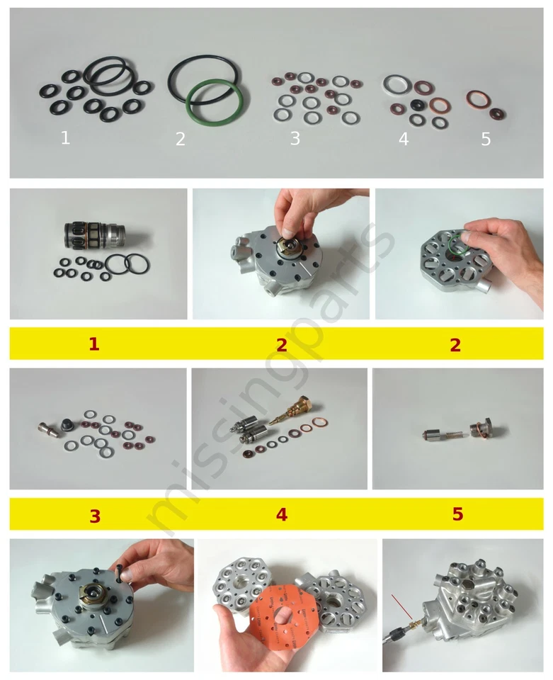 Fuel distributor Repair Set for Bosch 0438100034 Ferrari 308 328 Mondial 8 - image 2 of 4