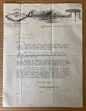 LUDNGTON, MI ~ CARROM, Game Board Makers ~ ILLUS LETTER, AD Cover + Encls. 1908