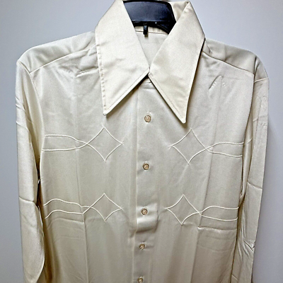 Vtg 70s Men's Arnel Nylon Dress Shirt Long Sleeves Button Up Champagne Size M | eBay Vtg 70s Men's Arnel Nylon Dress Shirt Long Sleeves Button Up Champagne Size M | eBay