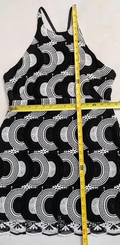 NWT Maeve Anthropologie women’s dress black and white lace detail size 4 $180 - Picture 11 of 13