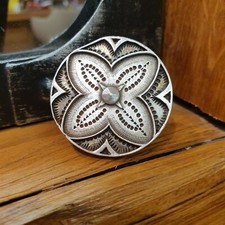 Bague Tribu Rigaux Etain Argent Vieilli Neuf