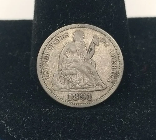 1891-P Seated Liberty Dime (Fine) #3675