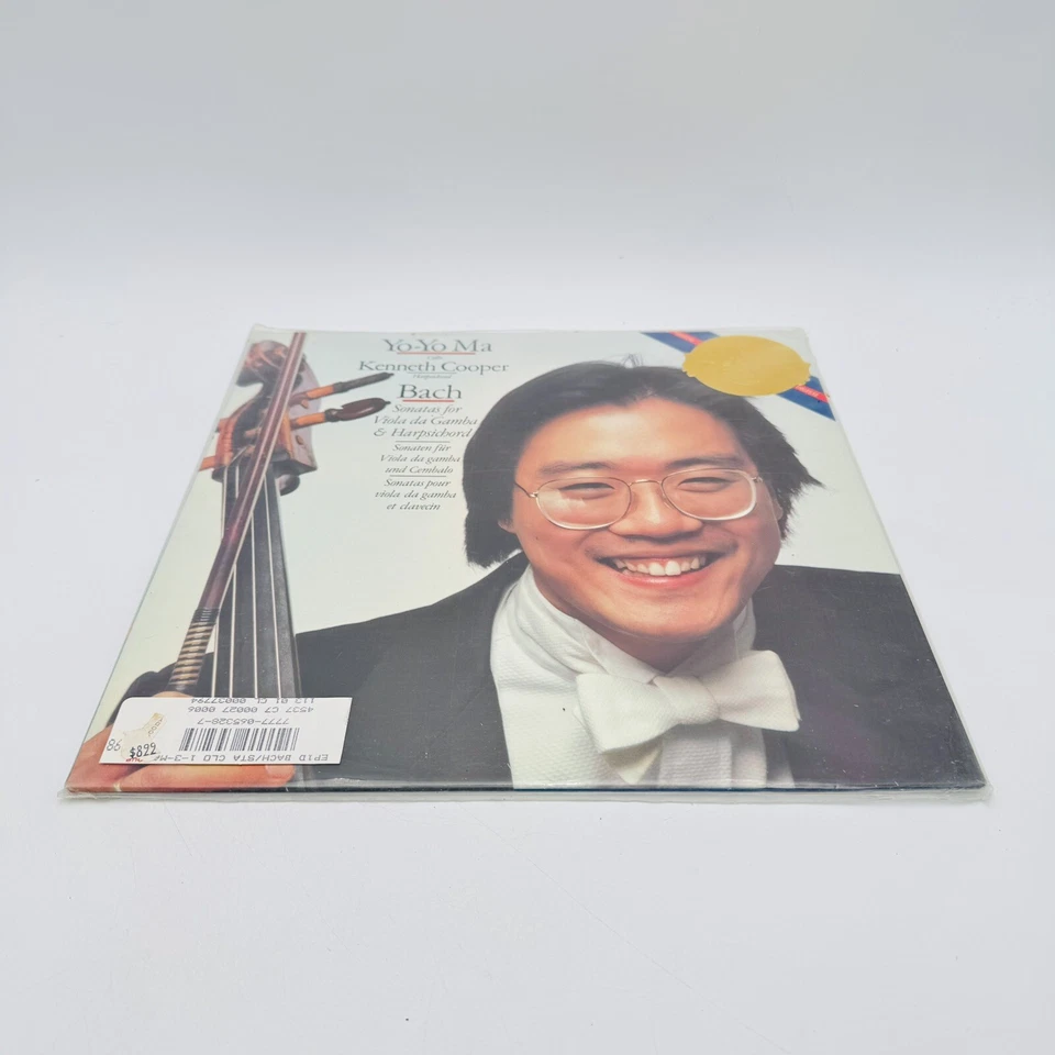 Yo-Yo Ma Kenneth Cooper Bach Sonatas NM With Original Inner & Outer sleeve - Image 3 of 4