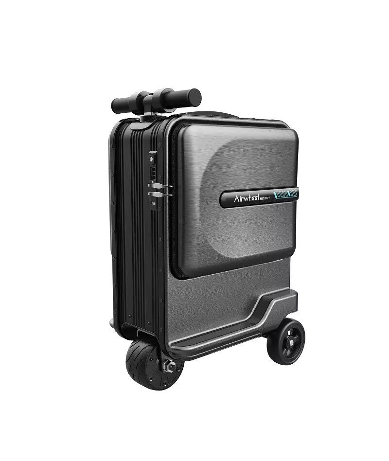 A smart carry-on suitcase Airwheel SE3 smart rideable suitcase that carrys  you