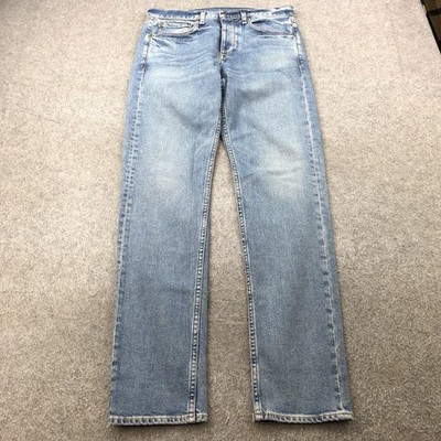 rag & bone Jeans Mens 30 Light Wash Fit 2 Slim Denim Five Pocket Straight Leg