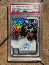 2022 Bowman Chrome CJ Abrams Mini Diamond Auto #CRACA PSA 10