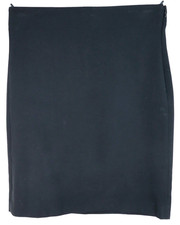 ANN TAYLOR Women's Stretch Rayon Career Mini Pencil Skirt Solid Back Size 4P