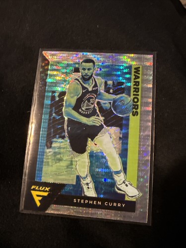2020-21 Panini Flux Stephen Curry Silver Pulsar Prizm Card #55 SP NBA Warriors - Picture 2 of 3