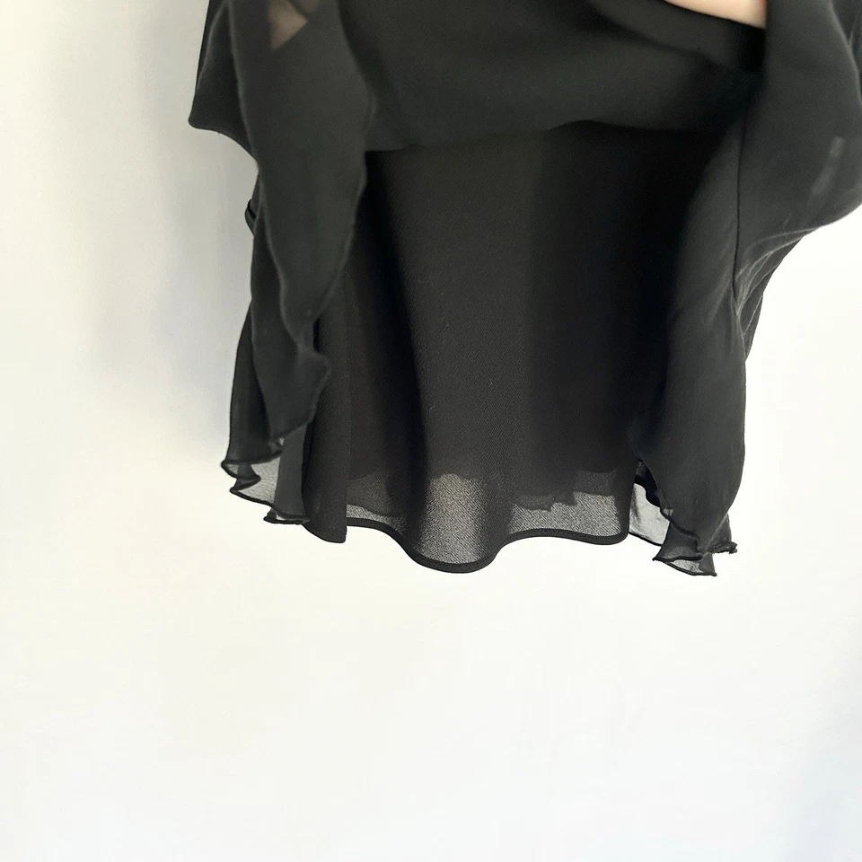 Express Y2K 真丝童话垃圾娃娃连衣裙女式 4 Dark Coquette Whimsigoth — 第 4/4 张图片