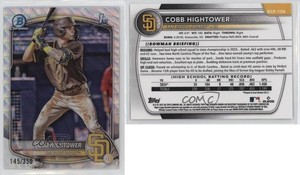 2025 Bowman Chrome Prospects Wave Refractor /350 Cobb Hightower #BCP-104