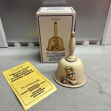 Vintage 1978 MJ Hummel Annual Bell Little Boy Reading Third Edition