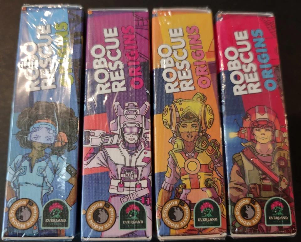 ROBO RESCUE: ORIGINS game card packs (4) and mini expansion - Image 2 of 3