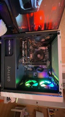 ALLIED Gaming Tower PC AMD SSD PNY GeForce RTX RGB Lighting Black Desktop
