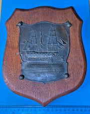 Antique H.M.S VICTORY Copper Plaque on the centenary of the Death of Nelson 1905