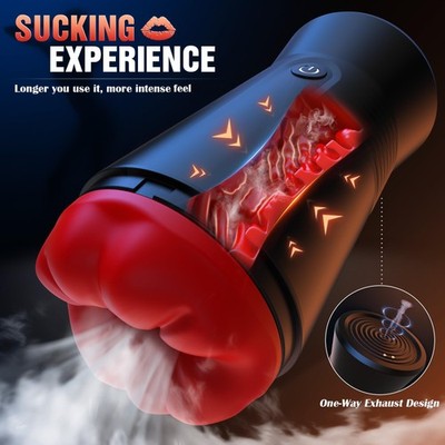 straight males masturbating App-controlled automatic thrusting male stroker