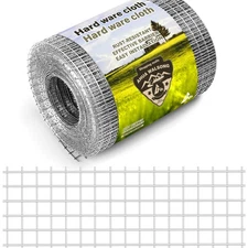 Hardware Cloth 1/4 Galvanized Wire Mesh Roll 4 x 10 23 GA - Chicken Wire Fenc...