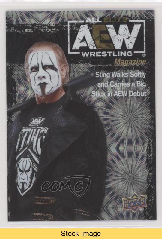 2021 Upper Deck AEW All Elite Wrestling AEW Magazine Pyro Sting #81 READ 1ai1