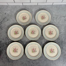 Set of 8 Homer Laughlin Eggshell Georgian Chateau Bread And Butter Plates  6.25"