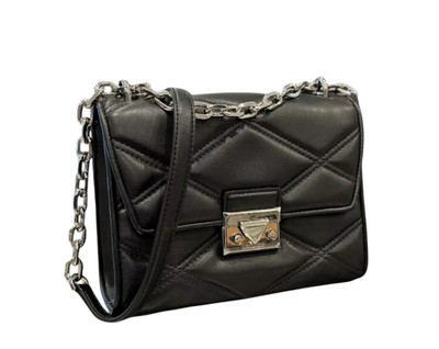 MICHAEL KORS SERENA MD FLAP CHAIN SHOULDER CROSSBODY QUILTED BAG