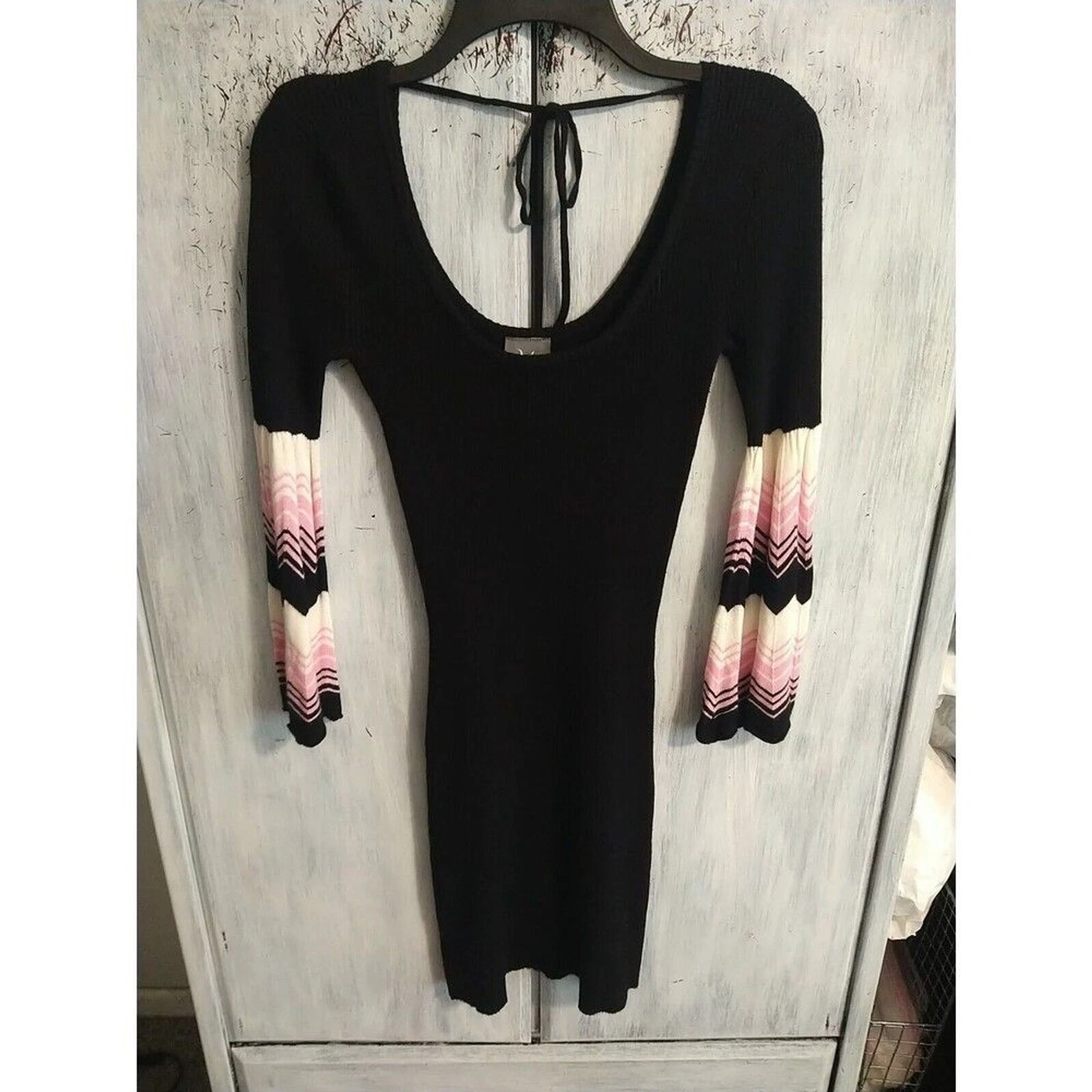 UNDERCOVER Vestito maglione manica svasata a pois piccolo Y2K Wimsygoth retrò vintage fata