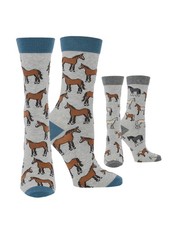 Horse Socks for Women - Horse Lovers Gift - Equestrian Riding Socks - 2-Pack ...