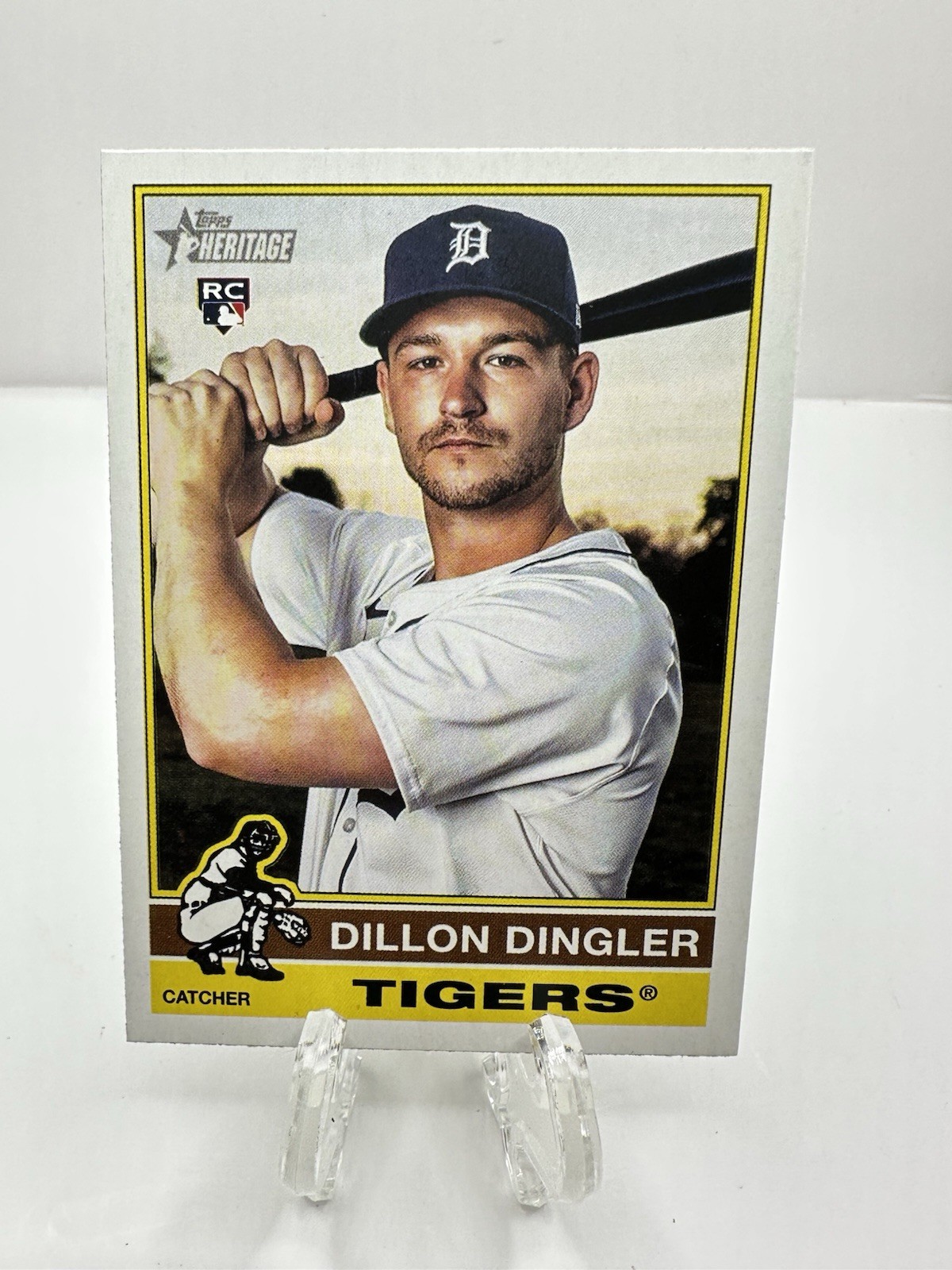 Dillon Dingler 2025 Topps Heritage #130 Detroit Tigers RC