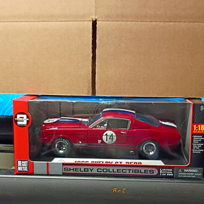 Shelby Collectibles 1:18 1966 Shelby GT350R Diecast Red White Blue Unopened