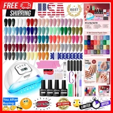 Complete Gel Nail Kit with 32 Colors and Fast UV Light - Salon-Quality at Home