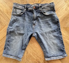 Duck & Cover Men’s Denim Shorts Blue Size W34