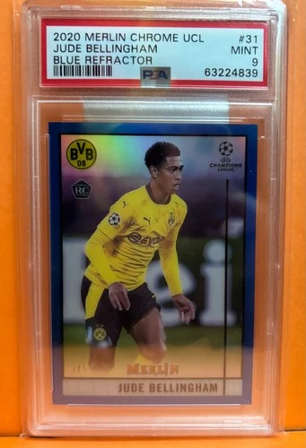 JUDE BELLINGHAM BLUE REFRACTOR /75 PSA 9🔥🔥