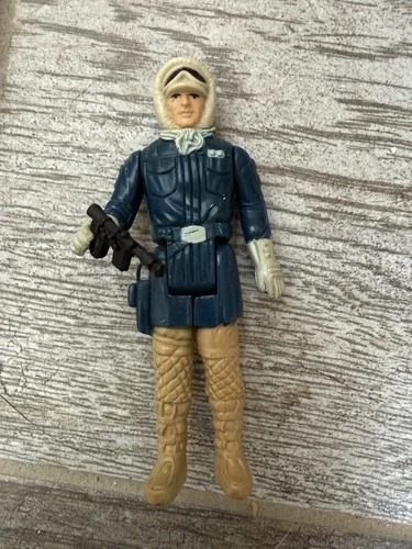 Star Wars 1980 Han Solo (Hoth Outfit) with Blaster Vintage Complete NO REPRO