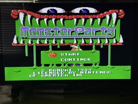 Monster Party Nintendo NES Cleaned/Tested