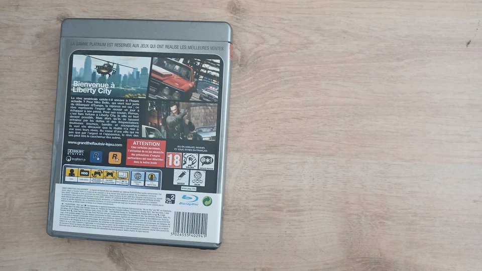 Jeu Playstation 3 - Grand Theft Auto IV - GTA 4 - PS3 - - Photo 2/4
