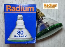 Radium Reflektor PAR38 80W FLOOD Grad E27 Pressglaslampe Bunt Grün 30 Grad