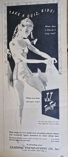 1946 Women's J.J. Teen Type First Panty Girdle Bra Vintage Fashion Art Ad