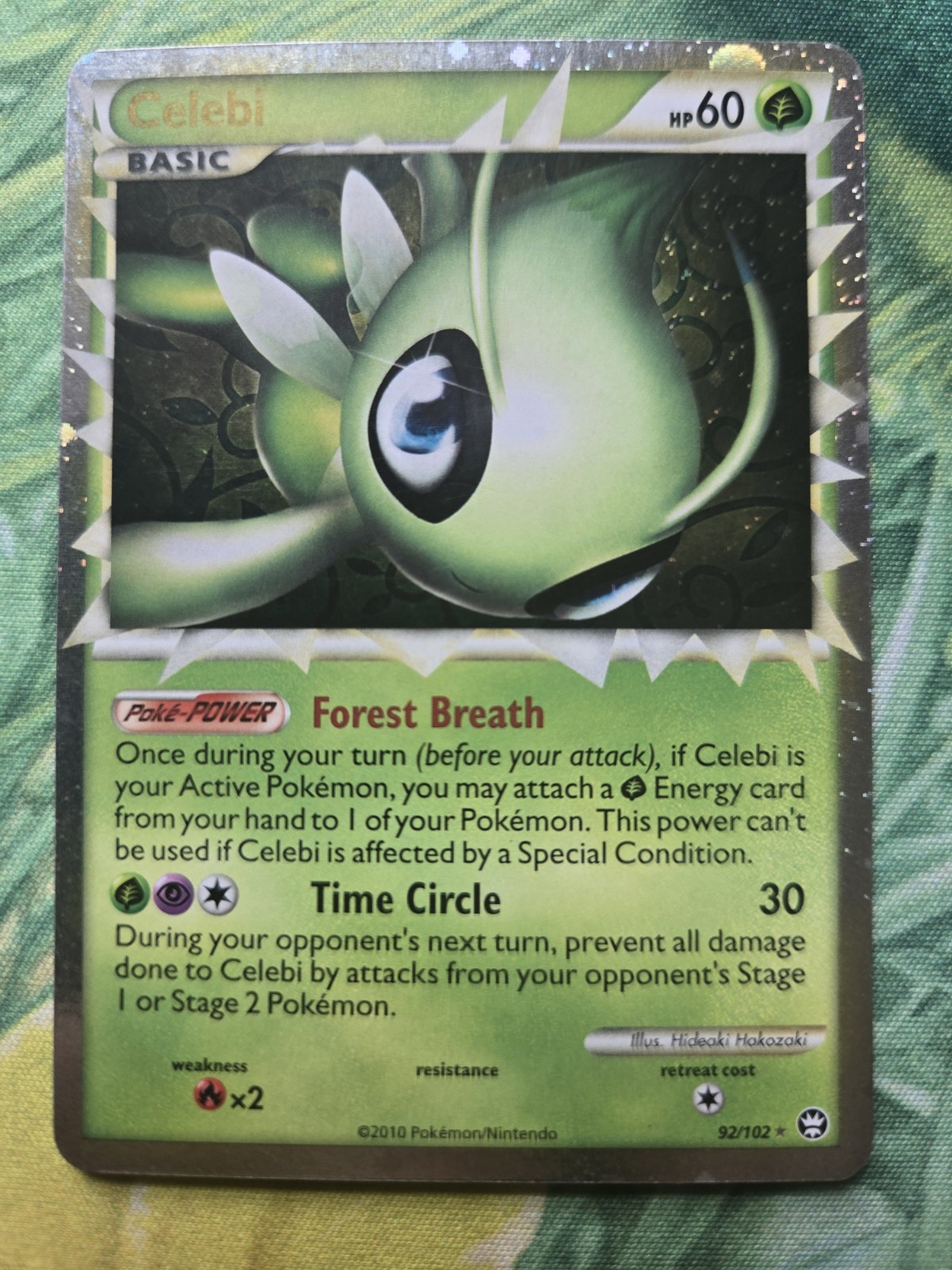 Celebi Prime - HGSS4: Triumphant (TM - 92/102) Ultra Rare Holo Pokemon Card LP 2
