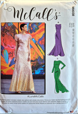 MCCALLS PATTERN 8038 DRESSES SPECIAL OCCASION  MISSES SIZES 8 10 12 14 16  NEW
