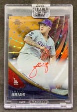2022 Topps Clearly Authentic Tek JULIO URIAS Dodgers Acetate Red Ink Auto SP 1/1