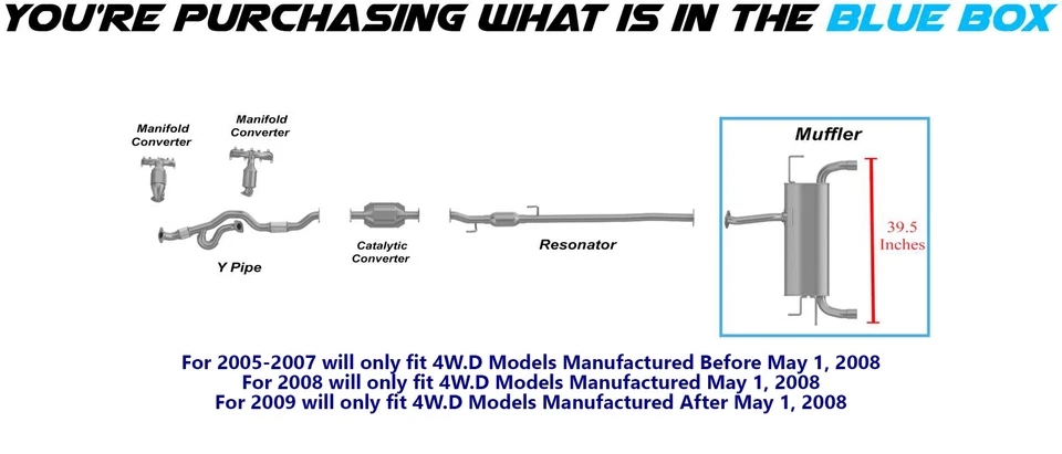 Silenciador de escape trasero de acero inoxidable se adapta a: Hyundai Tucson 2005-2009 2,7 L 4, W.D Foto 3 de 4