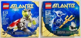 LEGO Atlantis: 8058 Guardian of the Deep, 8073 Manta Warrior, 8072 Sea Jet