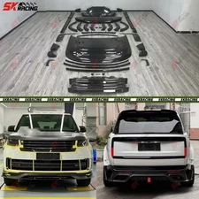 Dry Carbon Fiber Body Kit Front Rear Lip Spoiler For Land Rover Range Rover 23+