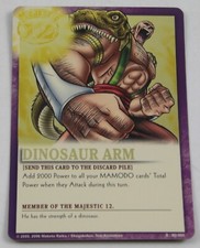 Zatch Bell the Card Battle Majestic 12 Foil Promo Card: Dinosaur Arm MJ-005