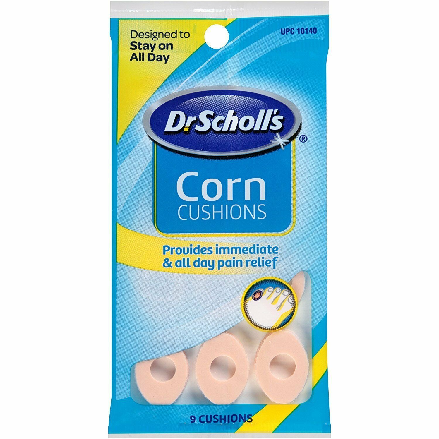 Dr. Scholl's Corn Cushions Immediate & All Day Pain Relief Soft 9 ct